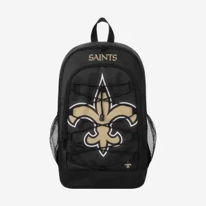 New Orleans Saints Big Logo Bungee Backpack