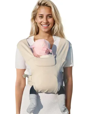 Newborn Carrier, Cozy Baby Carrier, Ergonomic Baby Wrap Carrier, Cream