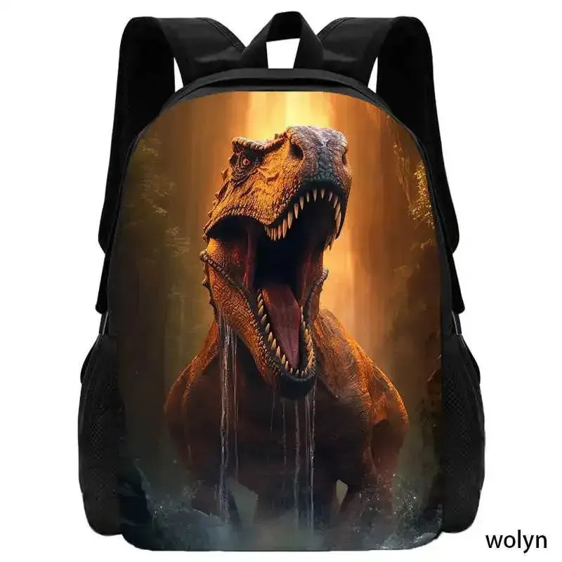 Newly Dinosaur School Backpack,Children School Bags for Boys ,Light Weight Cartoon Animal Prints Child Backpack Satchel Durable