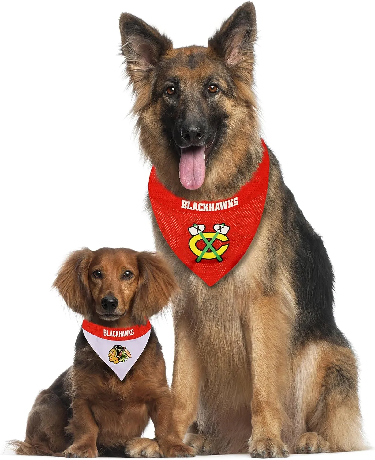 NHL CHICAGO BLACKHAWKS BANDANA for DOGS & CATS, Large/X-Large. - Cute & Stylish Bandana! The Perfect HOCKEY FAN Scarf Bandana, great for Birthdays or any Party!