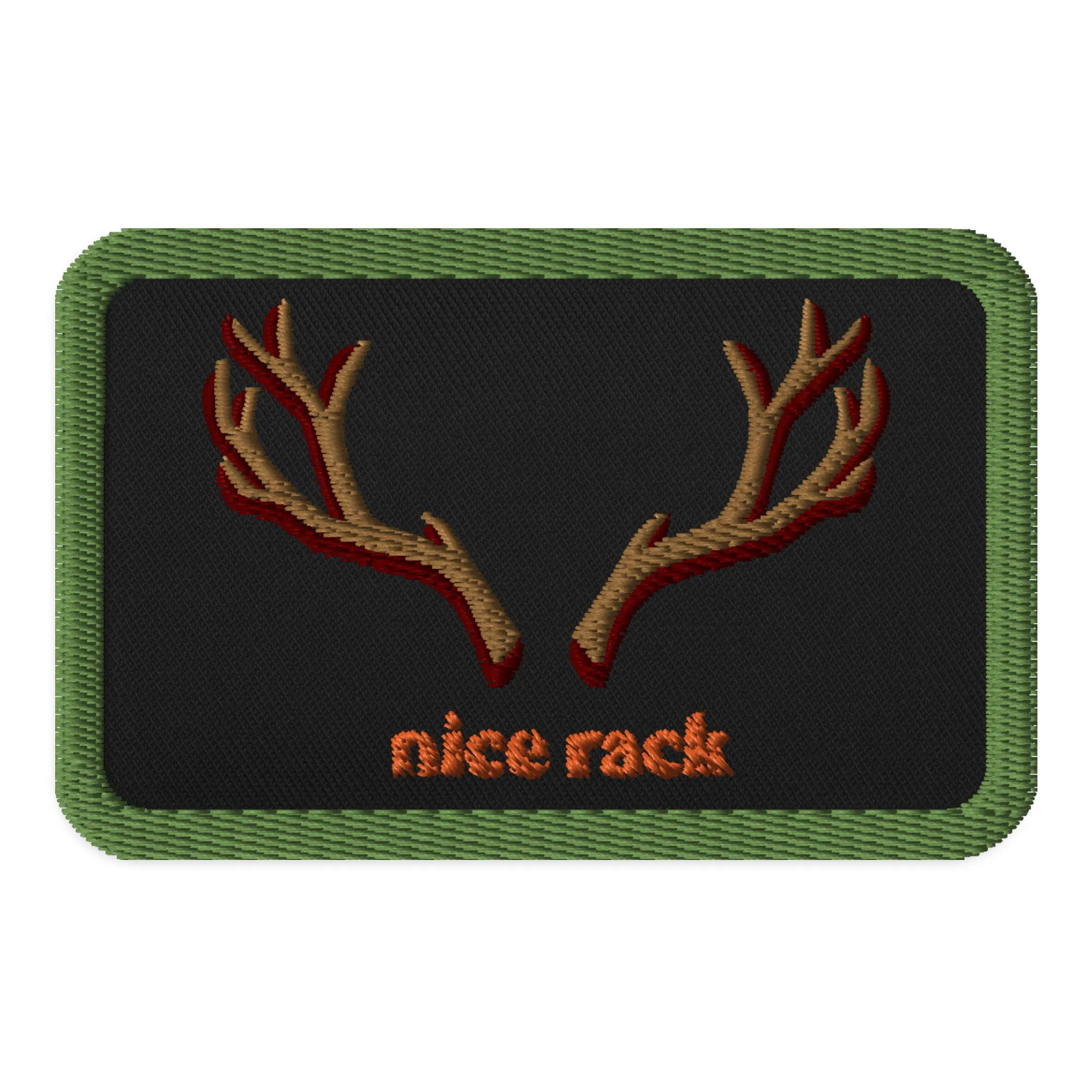 Nice Rack Embroidered patches for Deer Season