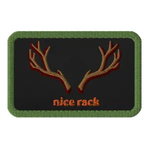 Nice Rack Embroidered patches for Deer Season
