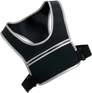 Night Running Reflective Vest Phone Pocket Running Hydration Vest for Hiking Cycling Black