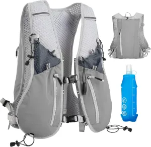 NONSAR Running Vest Backpack 7L, Running Vest for Men Women, Lightweight Pack with 500ml Soft Flask, Adjustable Chest Straps and Reflective Running Hydration Vest for Running Hiking Cycling Camping