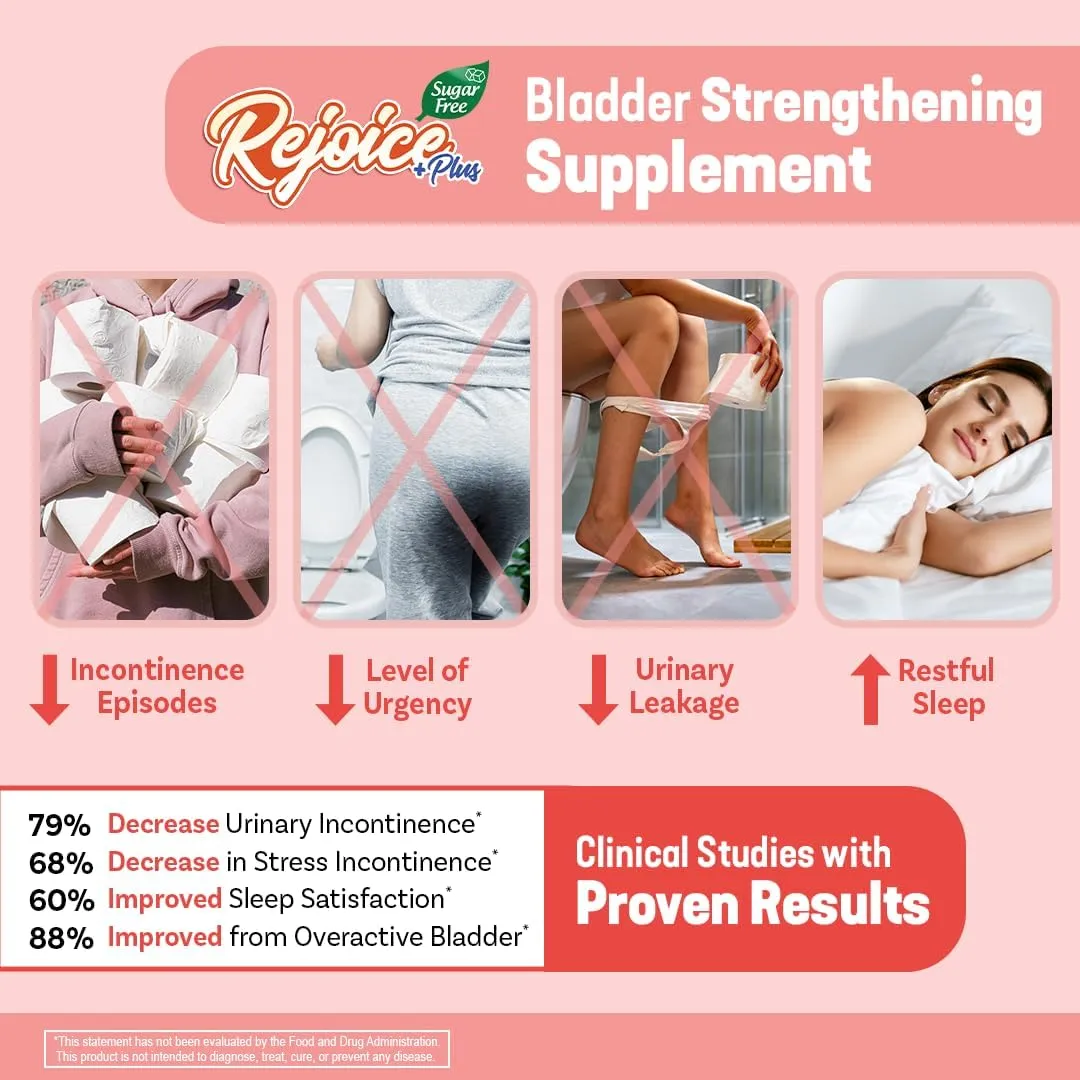 Nutritional Designs Rejoice  Bladder Control Supplement, Natural & Sugar-Free, Aids Occasional Urgency & Frequency, for Adults, Men & Women, Peach Mango Flavor, 30 Servings, 28 fl oz