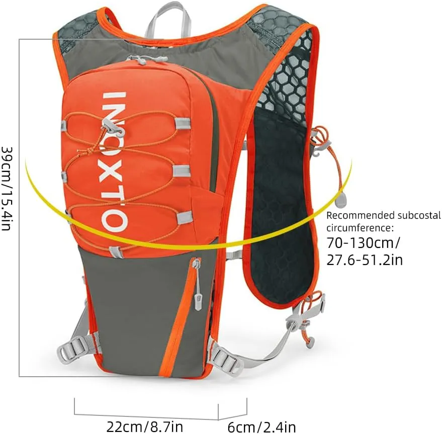 Nylon Hydration Pack 5L Hydration Backpack Lightweight Water Pack for for Running Hiking Riding