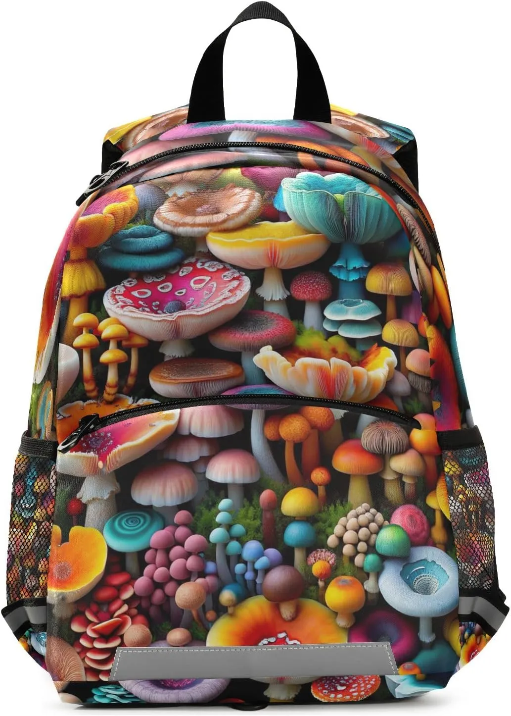 ODAWA Colorful Small Mushrooms Toddlers Backpacks Boys Kids Leash Backpack