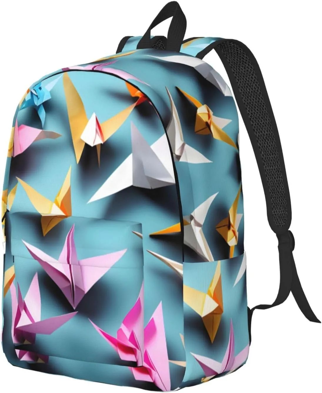 Origami Paper Cranes print Backpack Travel Backpacks for Women Men College Backpack Computer Bag for Travel