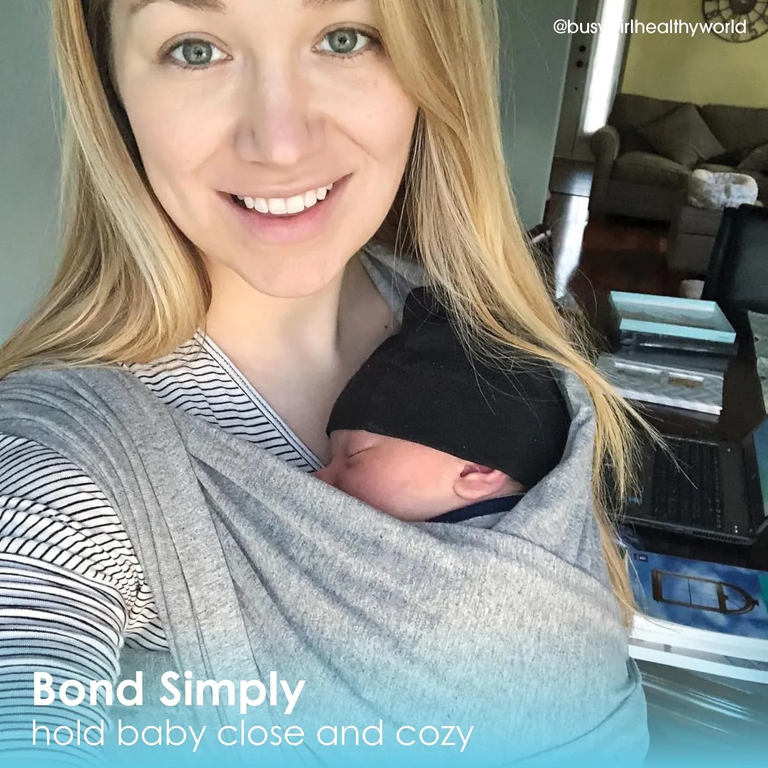 Original Baby K'tan Baby Carrier: #1 Easy Pre-Wrapped, Soft, Slip-On, No Rings, No Buckles | 5 in 1 Baby Sling Gift | The Best Hands Free Infant Wrap For Newborn to Toddler up to 35lb (See Size Chart)