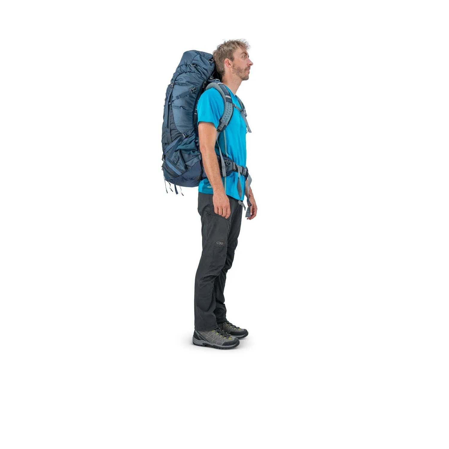 Osprey Atmos AG 65 Backpack with Raincover - Medium - Men's Backpacking (SA)