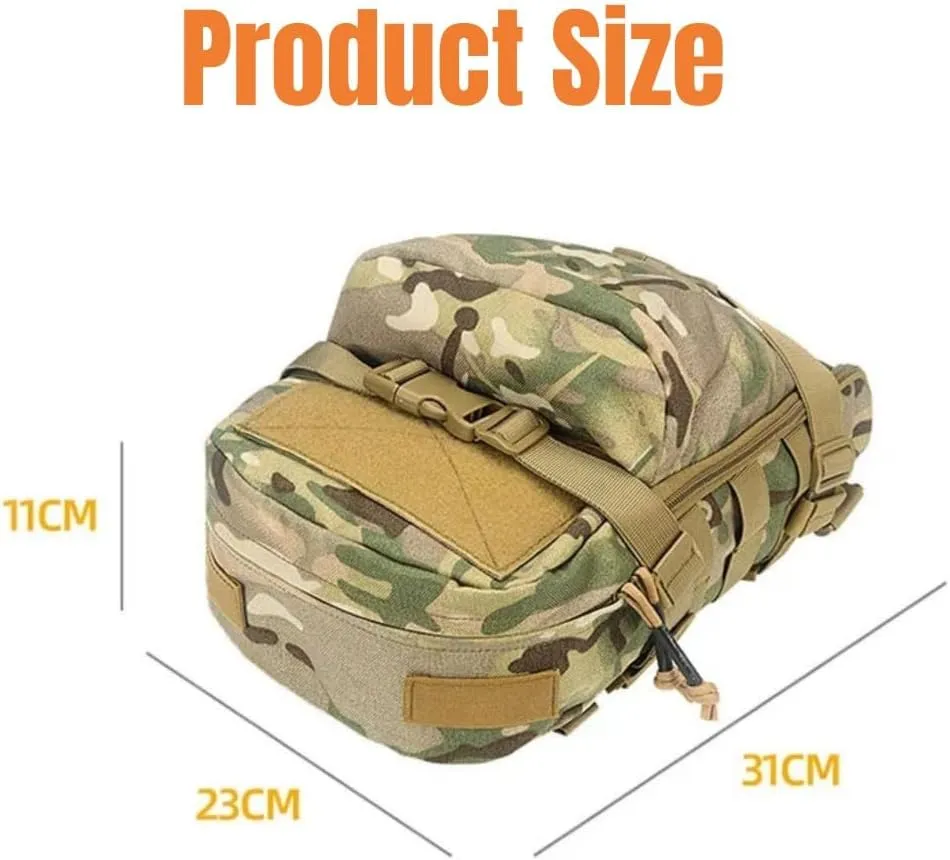 Outdoor Tactical Hydration Backpack Lightweight Waterproof Molle System Moll Pouch Bag Hunting Camping Cycling