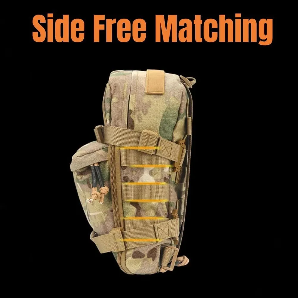 Outdoor Tactical Hydration Backpack Lightweight Waterproof Molle System Moll Pouch Bag Hunting Camping Cycling