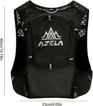 Outdoor Trail Running Backpack Water Bladder Bag Daypack for Men Women (Black)
