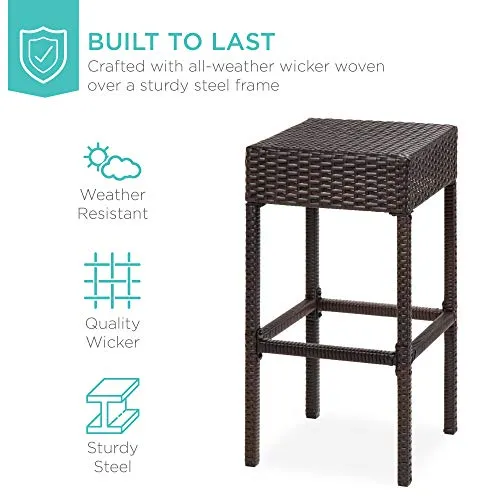 Outdoor Wicker Bar Table
