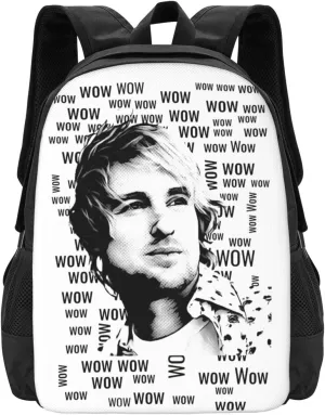 Owen Actor Wilson Backpack Laptop Computer Backpacks Travel Bag Double Shoulder Daypack for Work Hiking 15.6 Inch