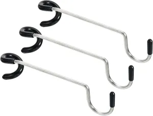 PATIKIL Camping Lantern Hook Hanger, 3 Pack Camping Equipment Non-Slip Tent Lamp Hooks Pole Hanger for Outdoor Hiking, Black