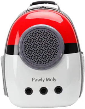 Pawly Moly Expandable Cat Carrier Backpack for Cats, Space Capsule Bubble Pet Travel Carrier for Small Dog, Pet Hiking Traveling Backpack