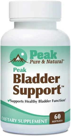 Peak Bladder Support by Peak Pure & Natural® for Overactive Bladder and Bladder Control | Go-Less™ for Urge Incontinence and Leak Accident Protection | Soylife® and EFLA® 940