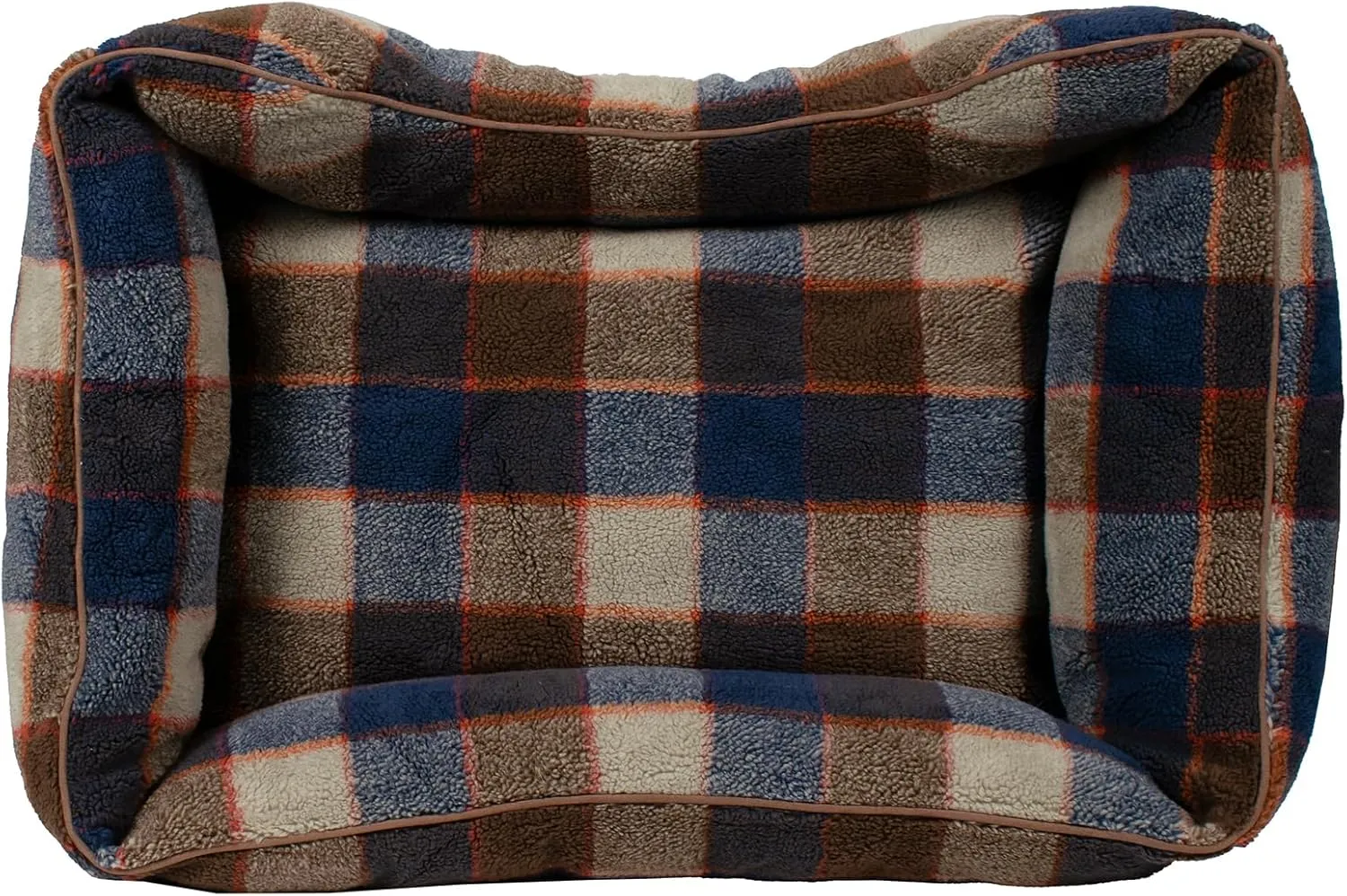 PENDLETON Berber Kuddler Dog Bed - Mountain Plaid, L