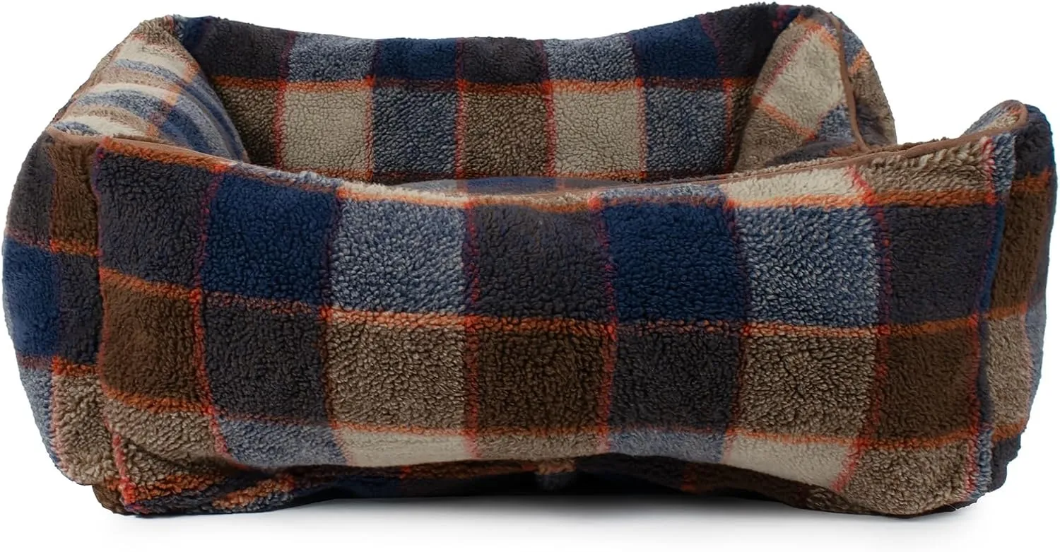 PENDLETON Berber Kuddler Dog Bed - Mountain Plaid, L