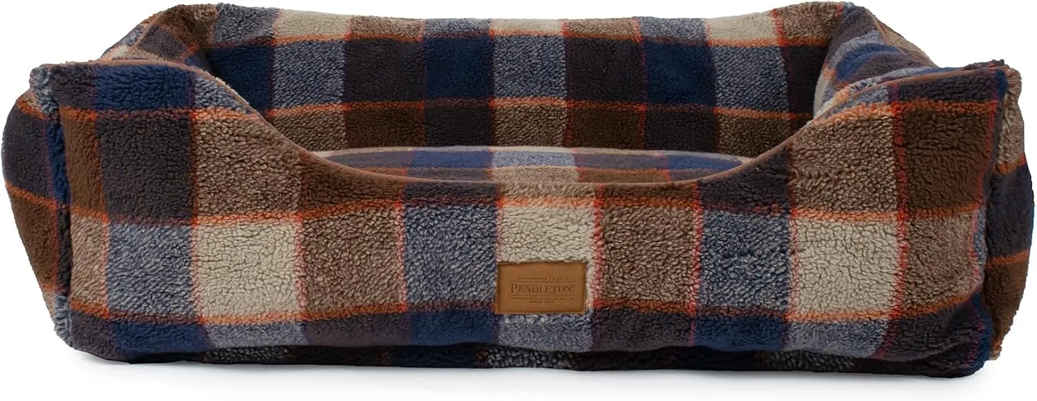 PENDLETON Berber Kuddler Dog Bed - Mountain Plaid, L