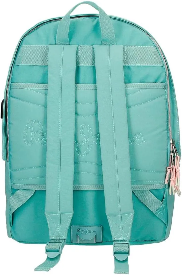 Pepe Jeans Jane Small Backpack, Blue, Double backpack