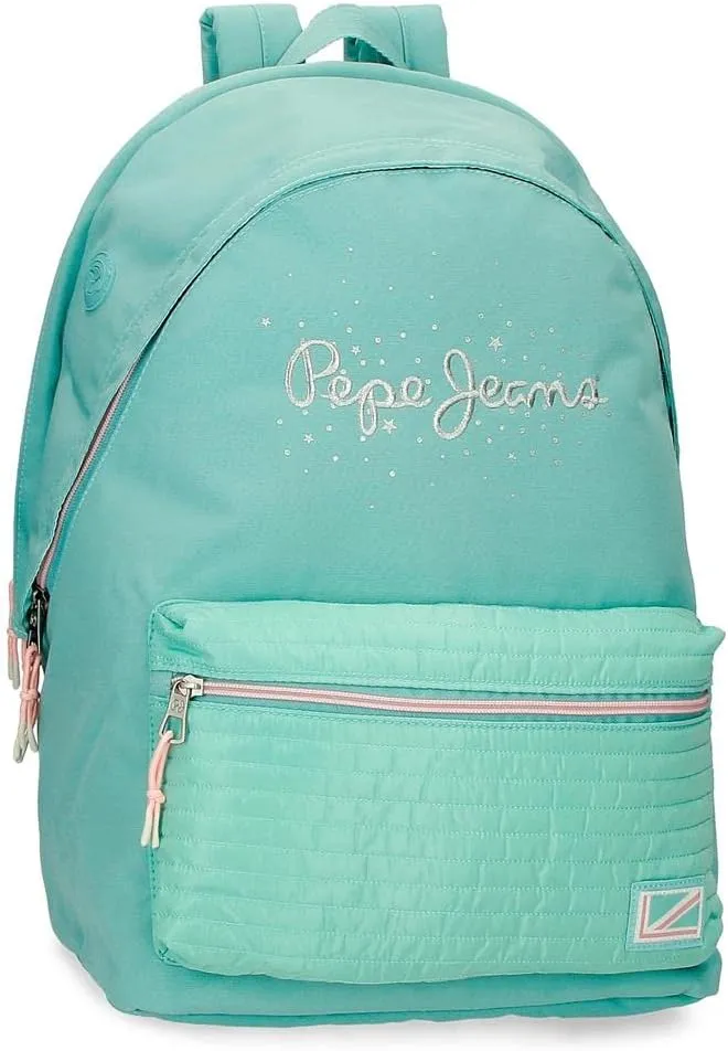 Pepe Jeans Jane Small Backpack, Blue, Double backpack