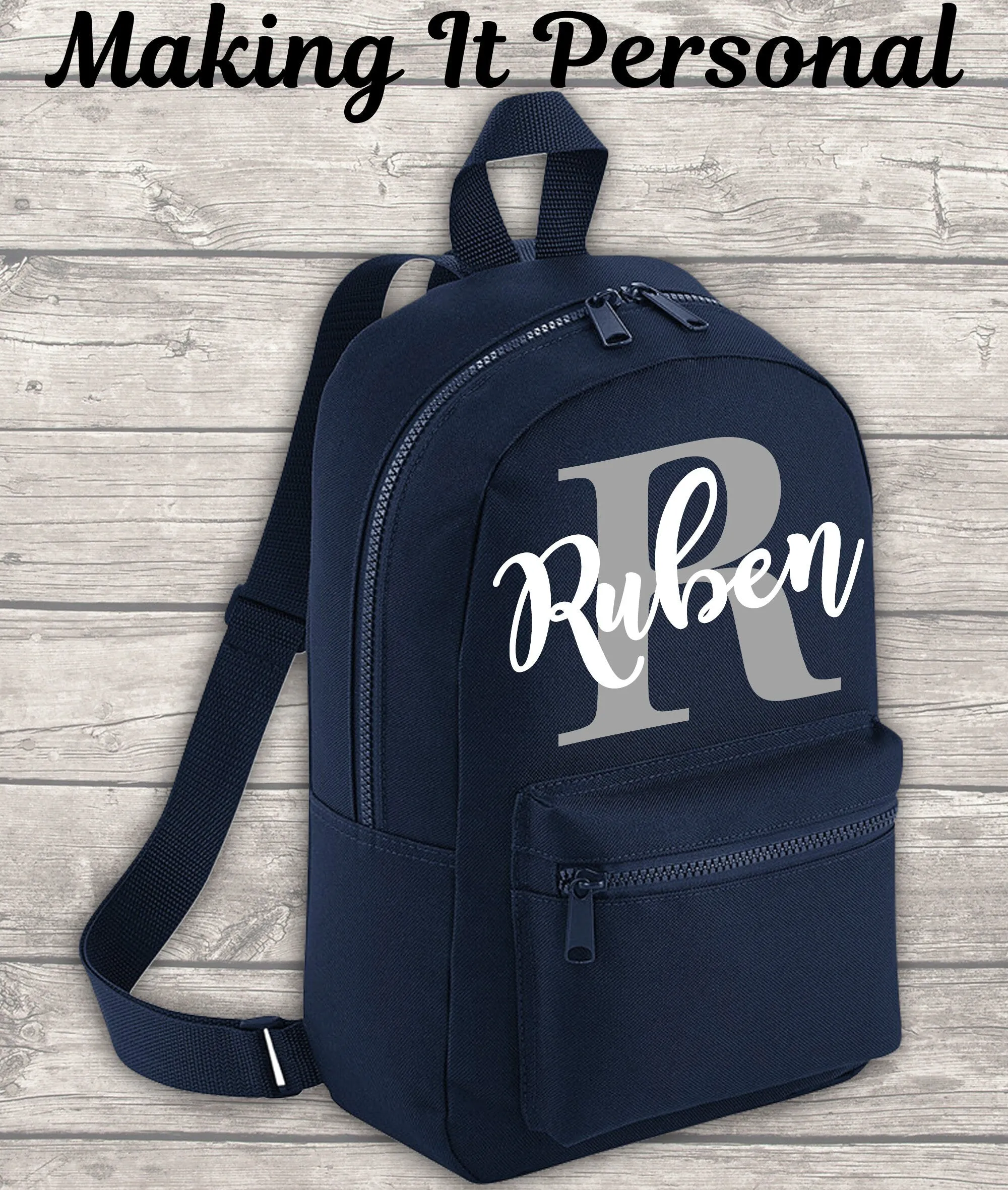 Personalised Mini Kids Initial Boys Girls Backpack Name Toddler School Nursery Bag Mini Backpack Back To School Backpack Kids Child Toddler