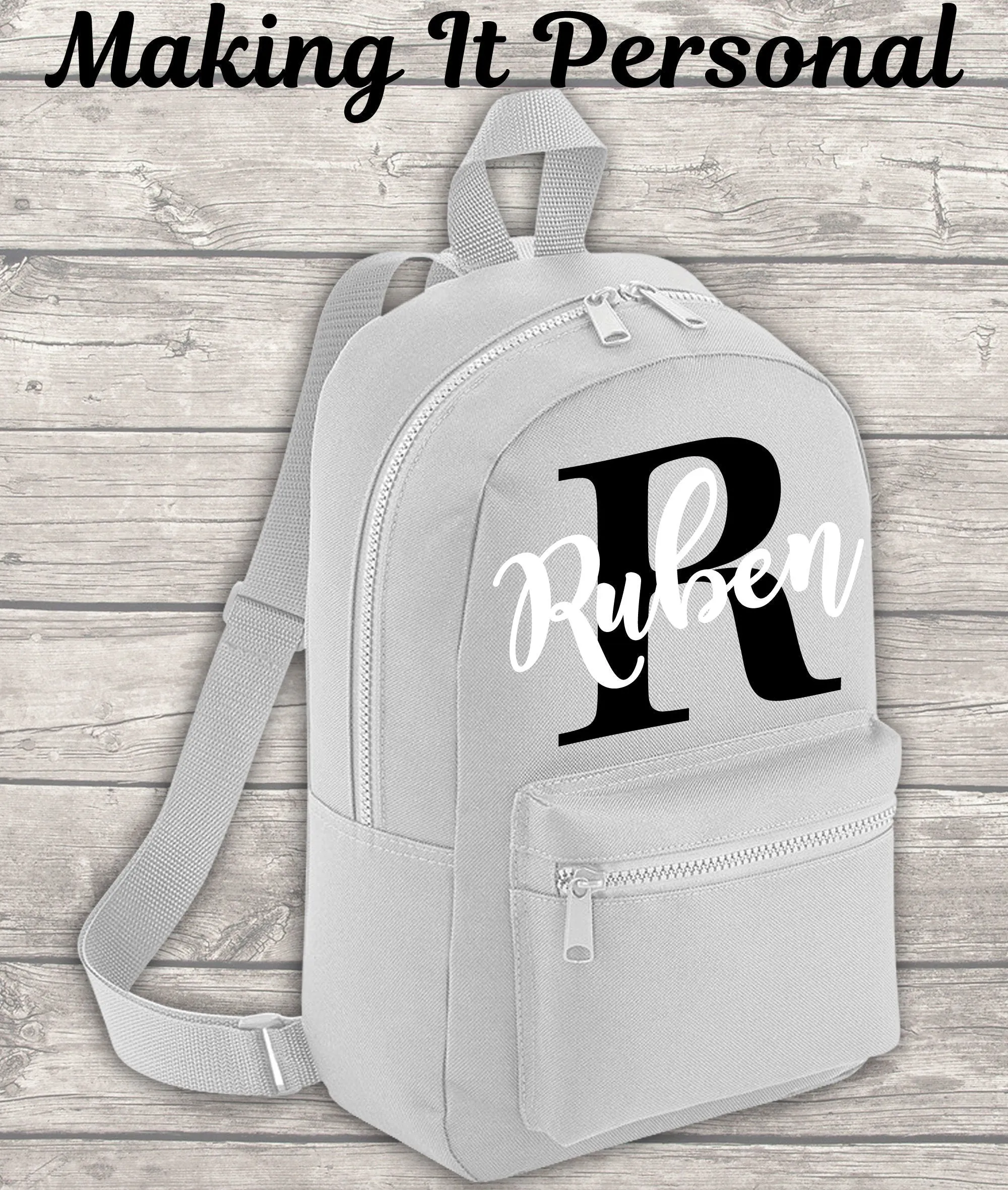 Personalised Mini Kids Initial Boys Girls Backpack Name Toddler School Nursery Bag Mini Backpack Back To School Backpack Kids Child Toddler
