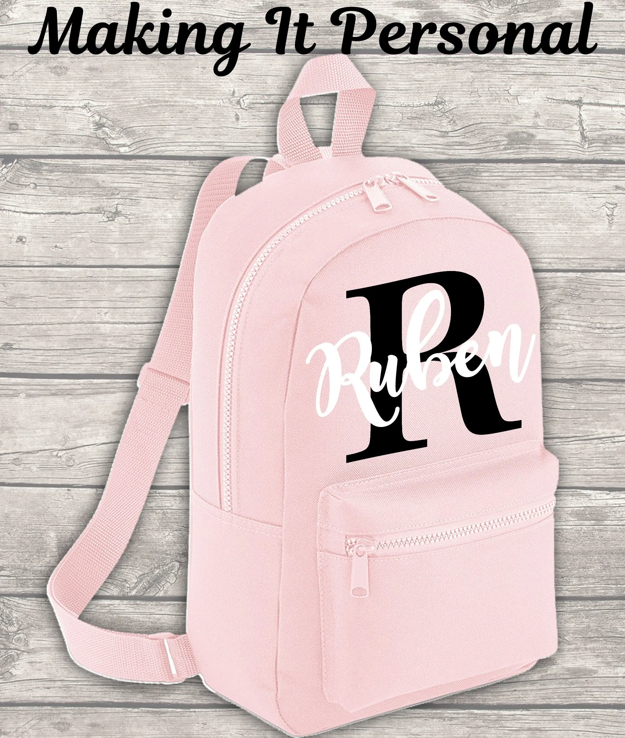Personalised Mini Kids Initial Boys Girls Backpack Name Toddler School Nursery Bag Mini Backpack Back To School Backpack Kids Child Toddler