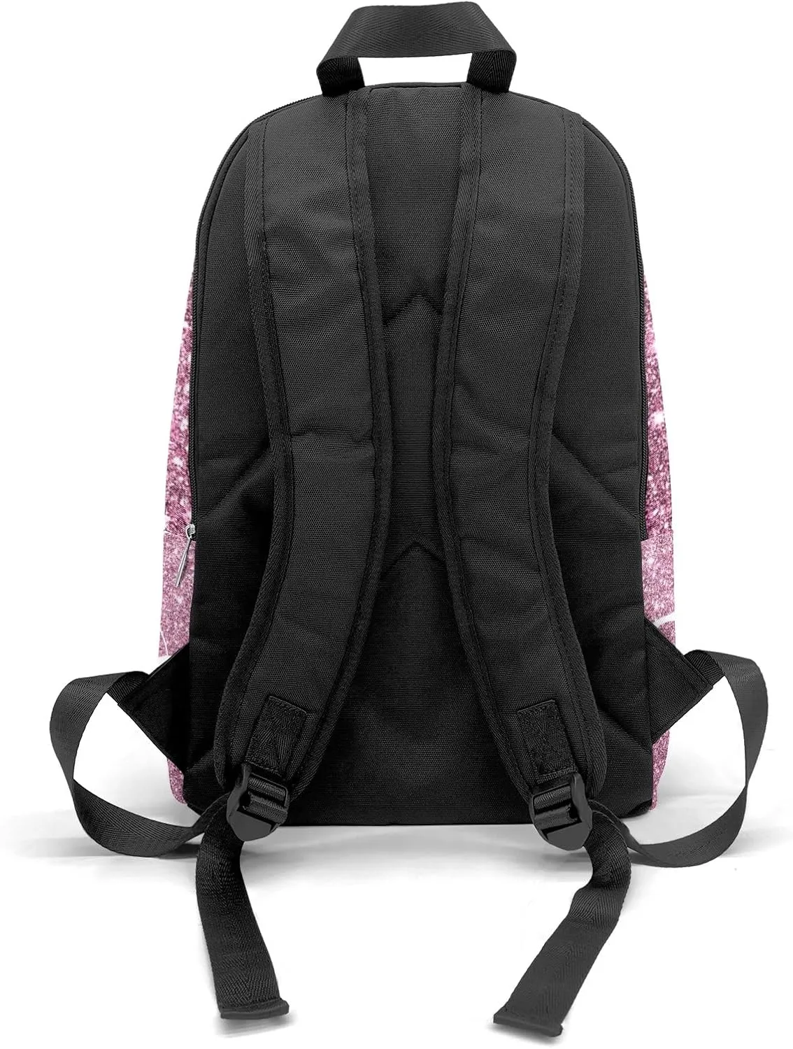 Personalized Backpack Glitter Inbakerdoek Rhythmic Gymnastics Travel Backpack College BookBag School Bag 17.7 IN for Girls Boys Kids