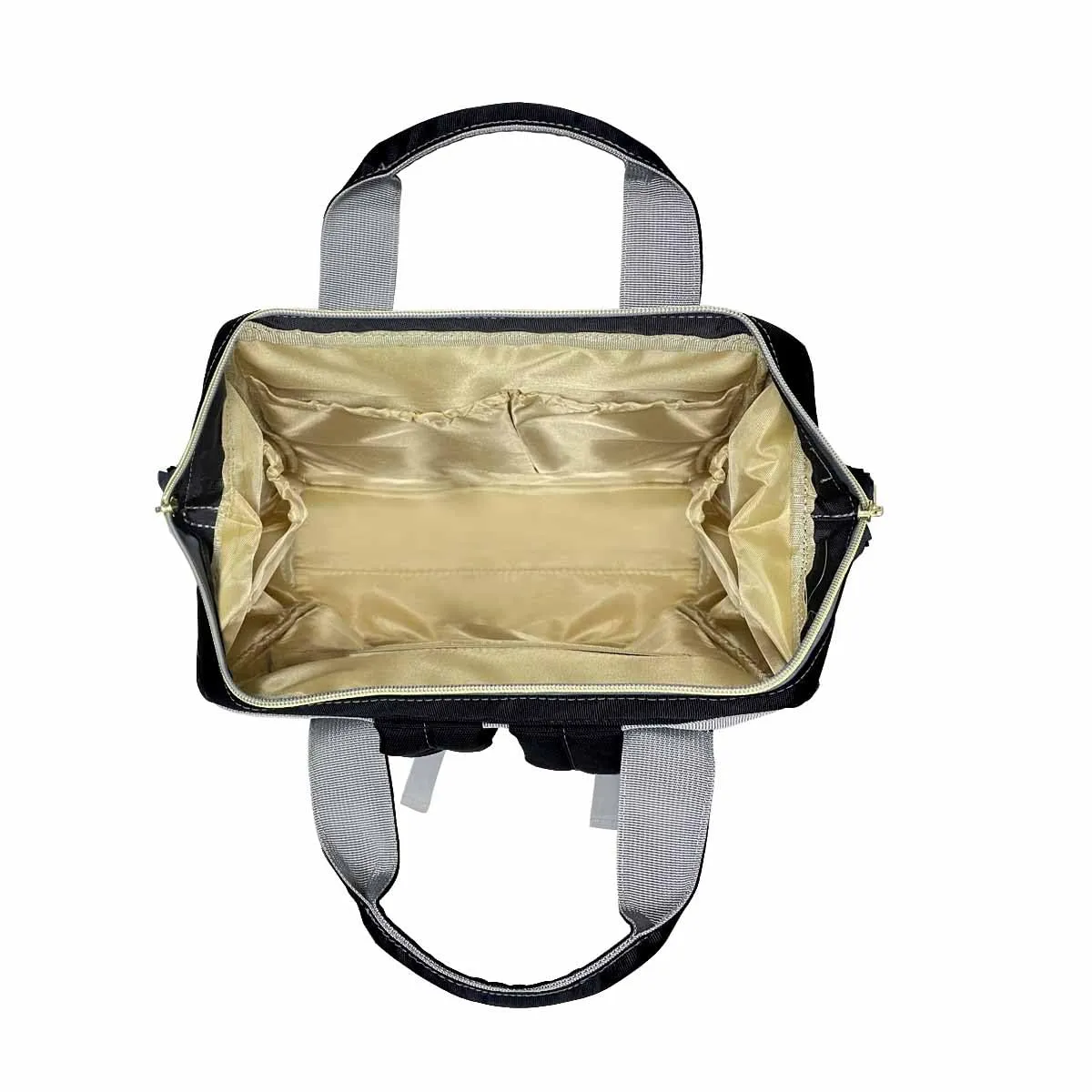 Personalized Backpack with Name, Custom Diaper Bag Text Name Logo Black Fashion Daycare Bag Mummy Nursing Baby Bags Shoulder Bag Casual Daypack Bag for Mom Dad Shopping Picnic