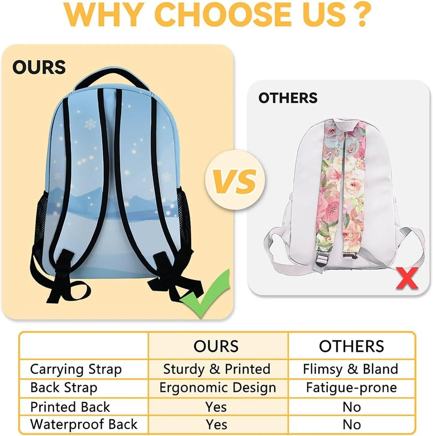 Personalized Penguin Backpack with Lunch Box Set for Girls Boys, 3 in 1 Primary Middle School Backpacks Matching Combo, Large Capacity, Durable, Lightweight, Blue Bookbag and Pencil Case Bundle