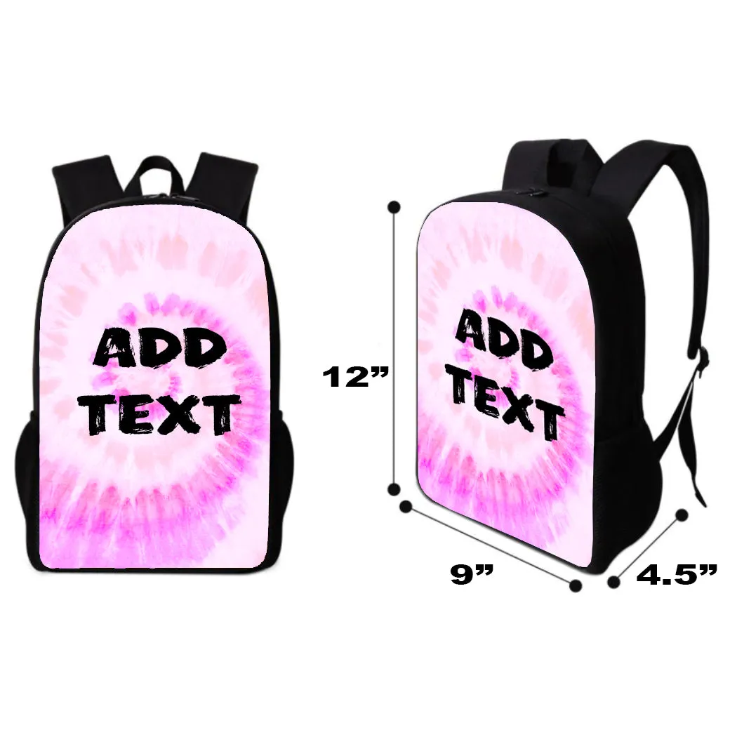Personalized Tie Dye Backpacks / Lunch Bag / Duffel Bag / Bottle