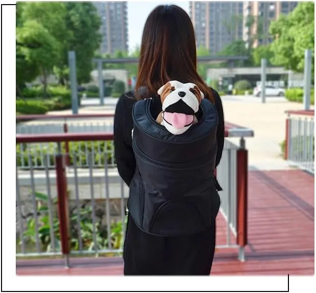 Pet Arc-Shaped Shoulder Bag Dog Outgoing Bag Cat Handbag Breathable Dog Bag Foldable Cat Bag Small Animal Travel Bag Privacy (Black, S:34X25X39CM/13.4"X9.8"X15.4")