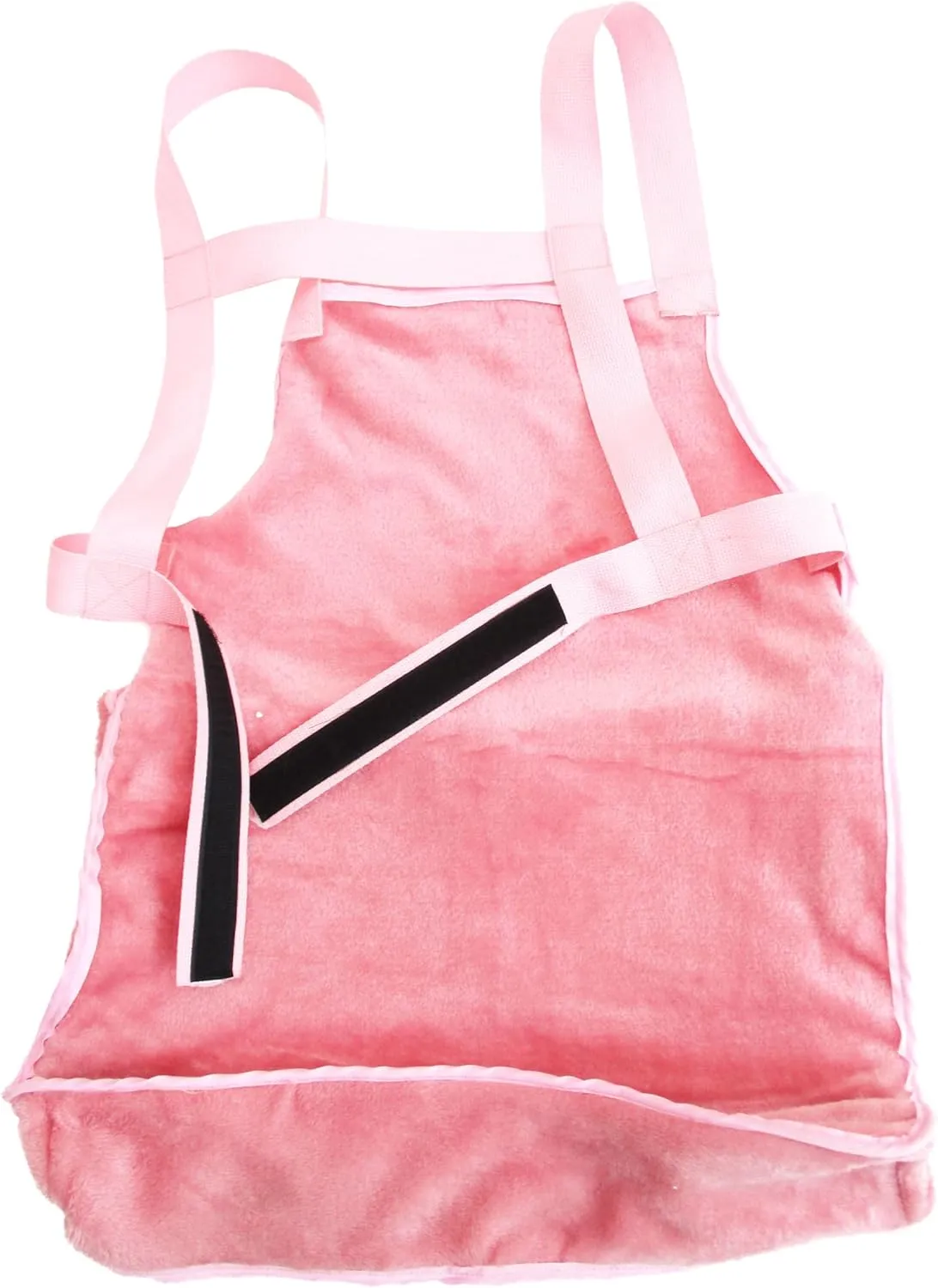 Pet Dog Cat Carrier for Lap Cat or Lap Dog Travel Shoulder Bag Sling Front Backpack Soft Plush Handmade (Pink), Medium