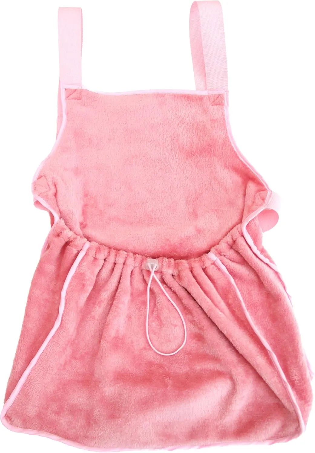 Pet Dog Cat Carrier for Lap Cat or Lap Dog Travel Shoulder Bag Sling Front Backpack Soft Plush Handmade (Pink), Medium