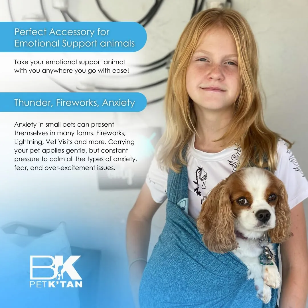 Pet K'tan Dog Sling Carrier: Hands Free for Small Dogs - #1 Pet Travel Accessory & Gift -Bond with New Puppy-Cats & Small Animals- Safe Durable Soft - Anti-Anxiety-Sized for the Human (see size chart)