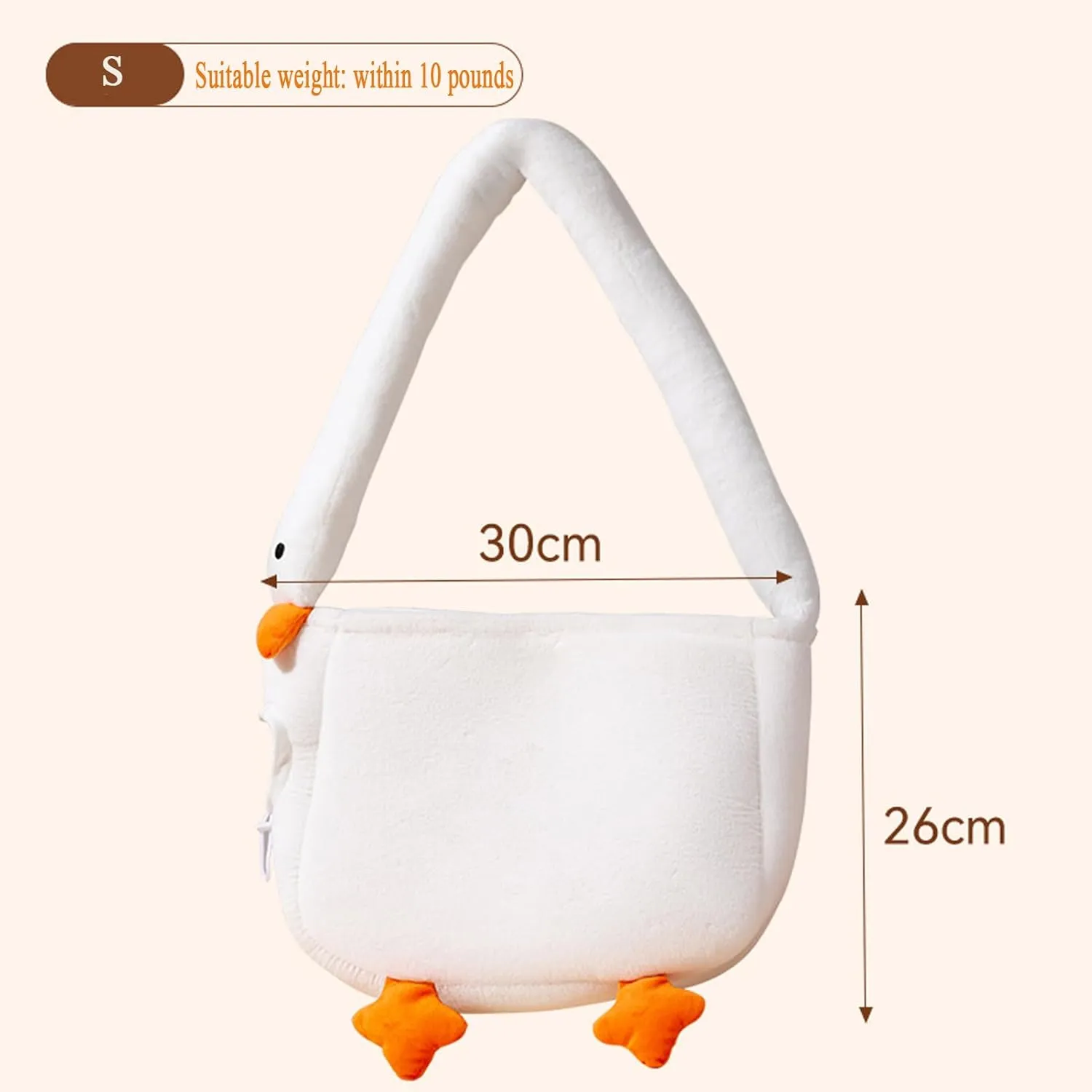 Pet Travel Bag Kit for Cat Dog Carrier & Travel, Pet Out Bag, Outcrop, Pet Out Shoulder Bag (Goose Shape Crossbody Bag, Small)