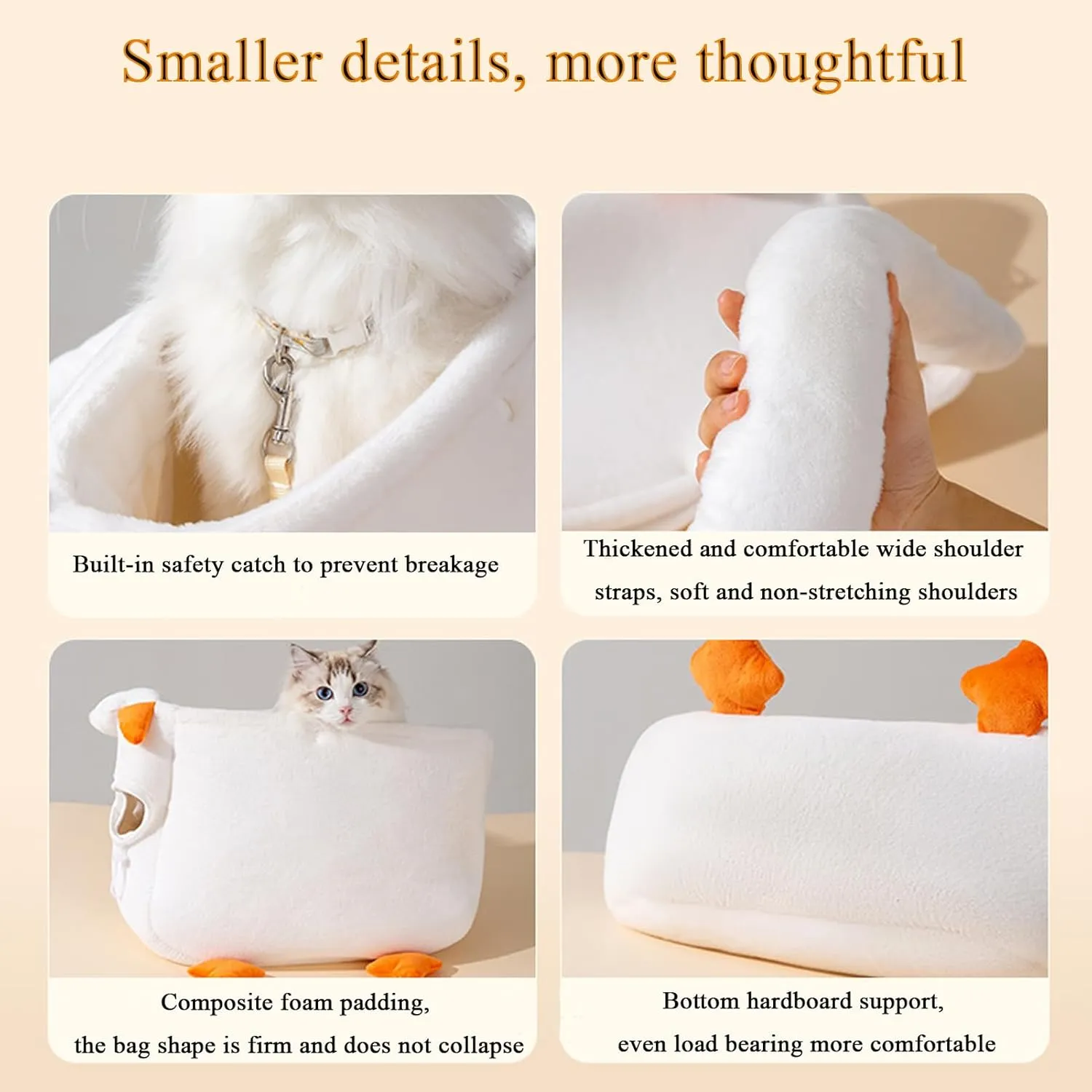 Pet Travel Bag Kit for Cat Dog Carrier & Travel, Pet Out Bag, Outcrop, Pet Out Shoulder Bag (Goose Shape Crossbody Bag, Small)