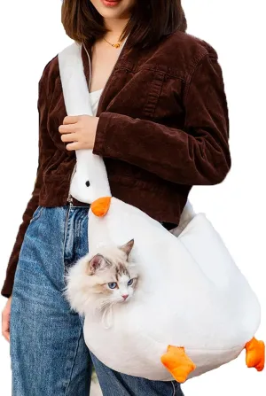 Pet Travel Bag Kit for Cat Dog Carrier & Travel, Pet Out Bag, Outcrop, Pet Out Shoulder Bag (Goose Shape Crossbody Bag, Small)