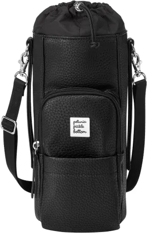 Petunia Pickle Bottom - Viva Cross-Body - Water Bottle Holder - Pockets Perfect For Your Keys, Wallet and Other Essentials - Ebony