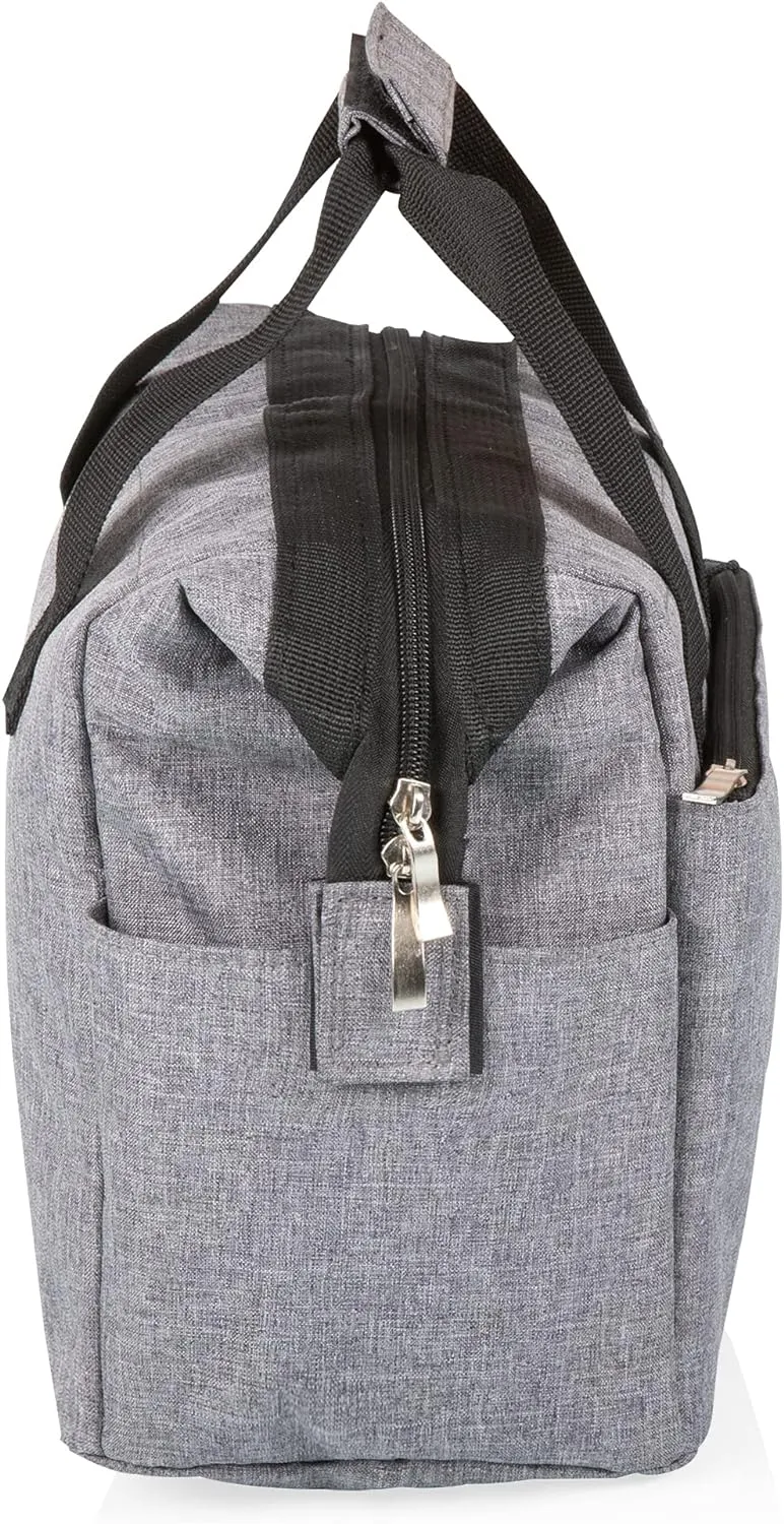 PICNIC TIME DC Comics Superman On The Go Lunch Bag, Soft Cooler Lunch Box, Insulated Lunch Bag, (Heathered Gray)