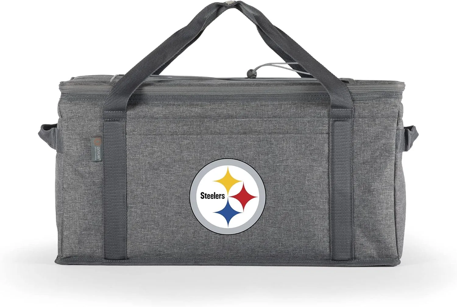 PICNIC TIME NFL 64 Can Collapsible Cooler, Large Insulated Soft Cooler Bag, Portable Beach Cooler with Shoulder Strap, (Heathered Gray)
