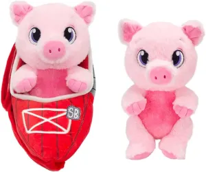 Pig Swaddle Baby Plush, Stuffed Animal Keepsake & Sling Carrier, 9.5" Soft & Squishy Baby Pig Plushie Ideal Gift, Perfect for Kids, Toddlers, Baby Shower