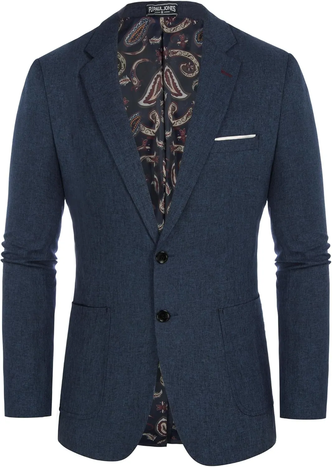 PJ PAUL JONES Mens Casual Sport Coat Blazer Two Buttons Lightweight Business Jackets