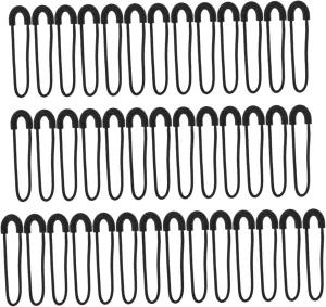 PLAFOPE DIY Zipper Puller Set 40pcs Semicircle Zipper Head Replacements Easy Install for Backpacks Purses Duffel Bags