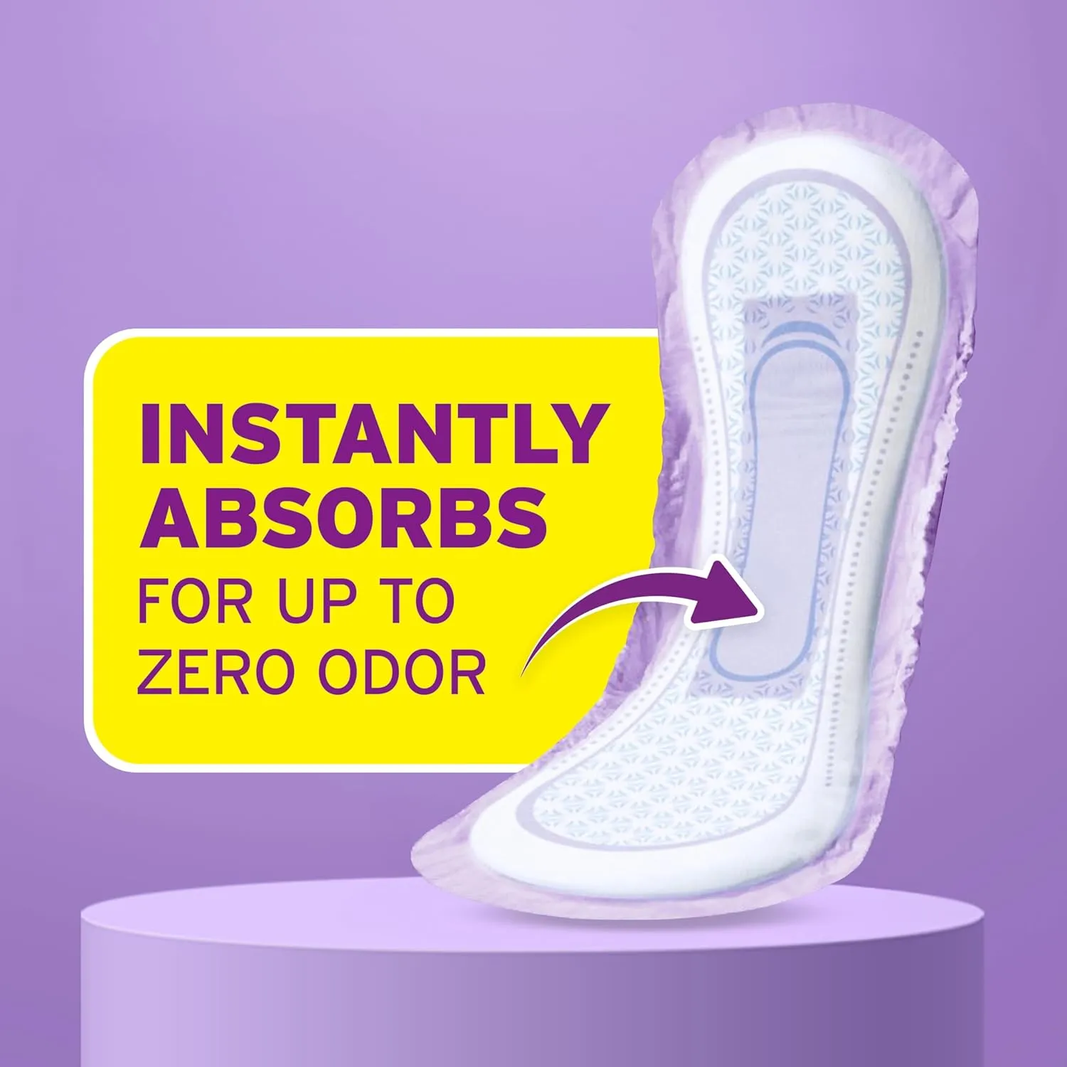 Poise Incontinence & Postpartum Pads for Bladder Leaks, 7 Drop Ultra Absorbency, Long Length, 78 Count, Packaging May Vary