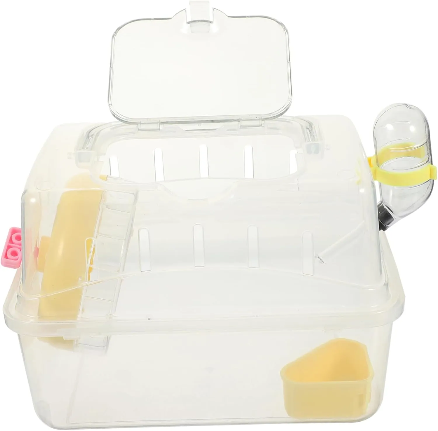Portable Hamster Carrier Small Pet Travel Cage Sunroof Easy to Carry for Outings Travel