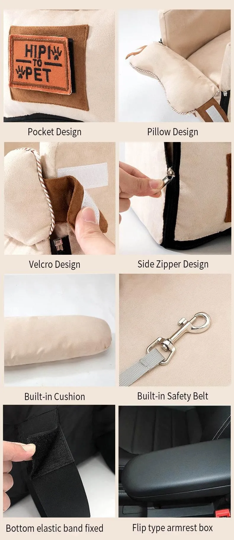 Portable Pet Carrier - Travel Tote with Cozy Bed